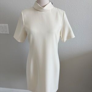 NWT Theory SS Roll Neck Admiral Crepe Dress